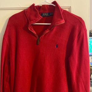 Quarter Zip Polo Mens Medium
